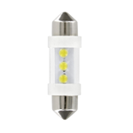 12V Lampada siluro 3 Led - (C5W) - 10x35 mm - SV8,5-8 - 2 pz  - Scatola - Bianco