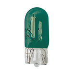 12V Lampada con zoccolo vetro - (W5W) - 5W - W2,1x9,5d - 2 pz  - D/Blister - Verde