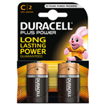 Duracell Plus Power, mezza torcia â€œCâ€ , 2 pz