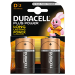 Duracell Plus Power, torcia â€œDâ€ , 2 pz