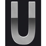 Adesivi lettere e numeri Int Auto Chrome Logo