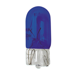 12V Lampada con zoccolo vetro - (W5W) - 5W - W2,1x9,5d - 2 pz  - D/Blister - Blu